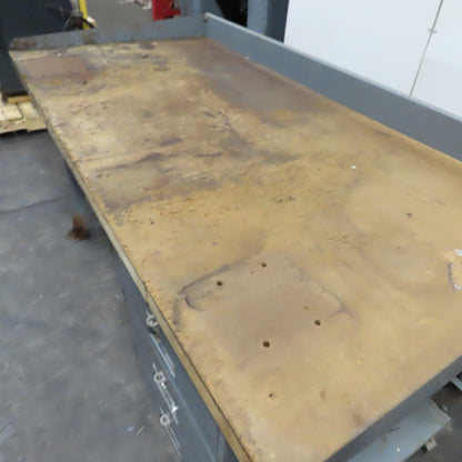 60" x 30" Adjustable Height Wood Top Industrial Packaging Table