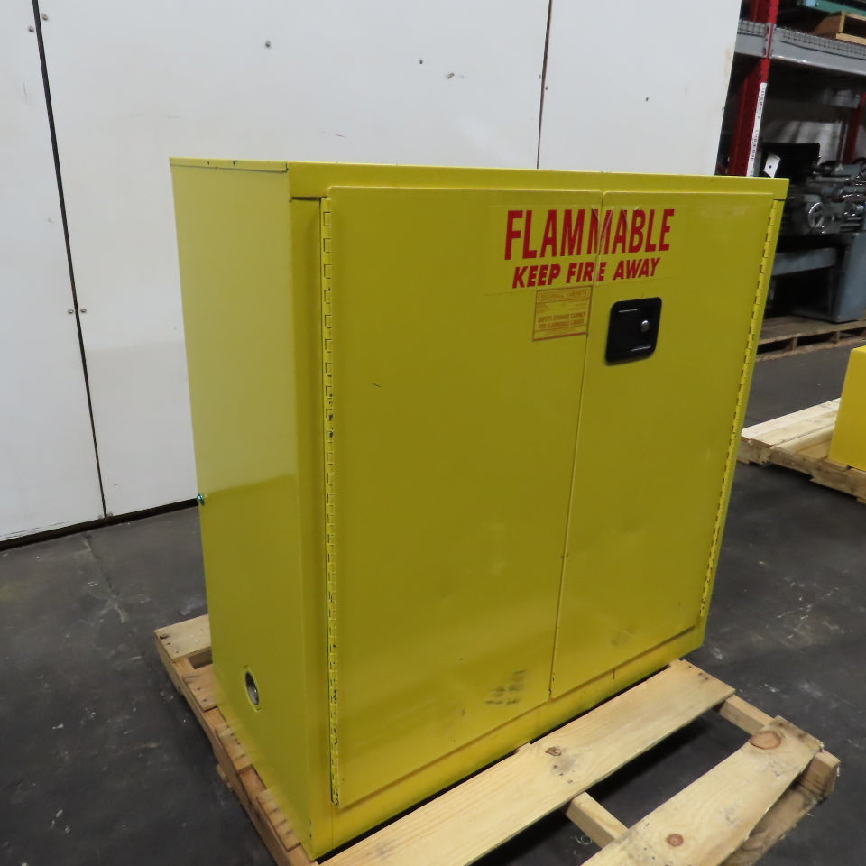 Securall P140 40 Gallon Flammable Liquid Storage Cabinet No Shelf 43"x 18"x 44"T