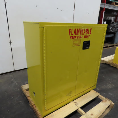 Securall P140 40 Gallon Flammable Liquid Storage Cabinet No Shelf 43"x 18"x 44"T