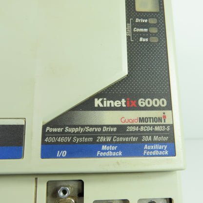 Allen-Bradley 2094-BC04-M03-S Kinetix 6000 28kW Integrated Axis Module