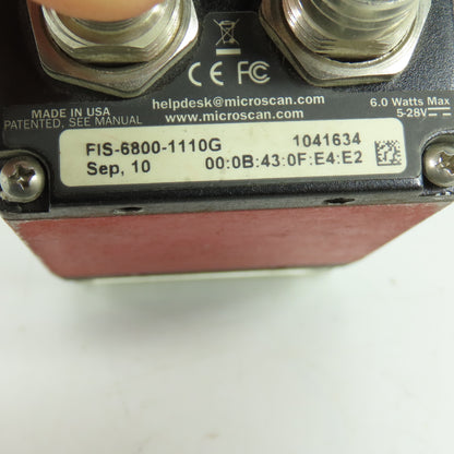 Microscan 1041634 FIS-6800-1110G Industrial Imager Barcode Reader 5-28V 6.0W