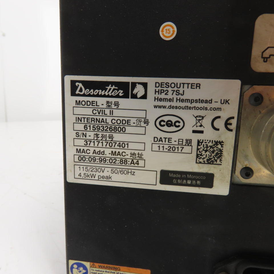 Desoutter 6159326800 CVIL II Electric Nutrunner Controller 115/230V 4.5KW Peak