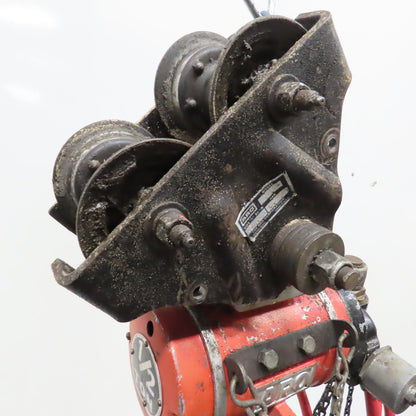 ARO 7756D 1/2 Ton 1000LB Air Pneumatic Chain Hoist 12' Lift W/ Pendant