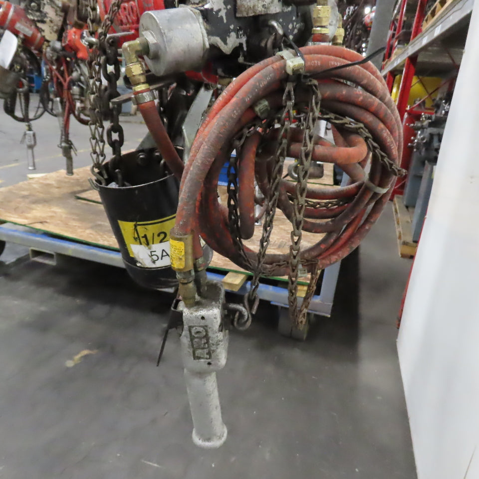 ARO 7756DTS 1/2 Ton 1000LB Air Pneumatic Chain Hoist 10' Lift W/ Pendant