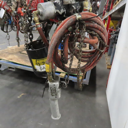 ARO 7756DTS 1/2 Ton 1000LB Air Pneumatic Chain Hoist 10' Lift W/ Pendant