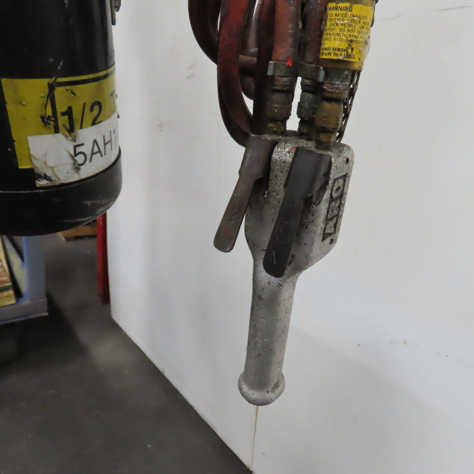 ARO 7756DTS 1/2 Ton 1000LB Air Pneumatic Chain Hoist 10' Lift W/ Pendant