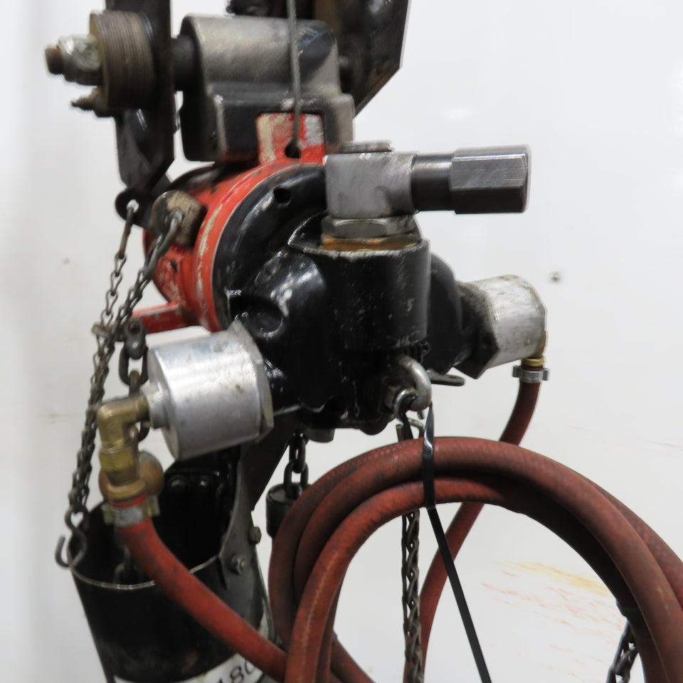 ARO 7756DT 1/2 Ton 1000LB Air Pneumatic Chain Hoist 12' Lift W/ Pendant