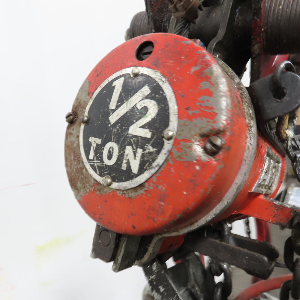 ARO 7756 CT 1/2 Ton 1000LB Air Pneumatic Chain Hoist 10' Lift W/ Pendant