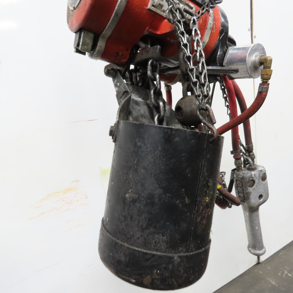 ARO 7756 CT 1/2 Ton 1000LB Air Pneumatic Chain Hoist 10' Lift W/ Pendant