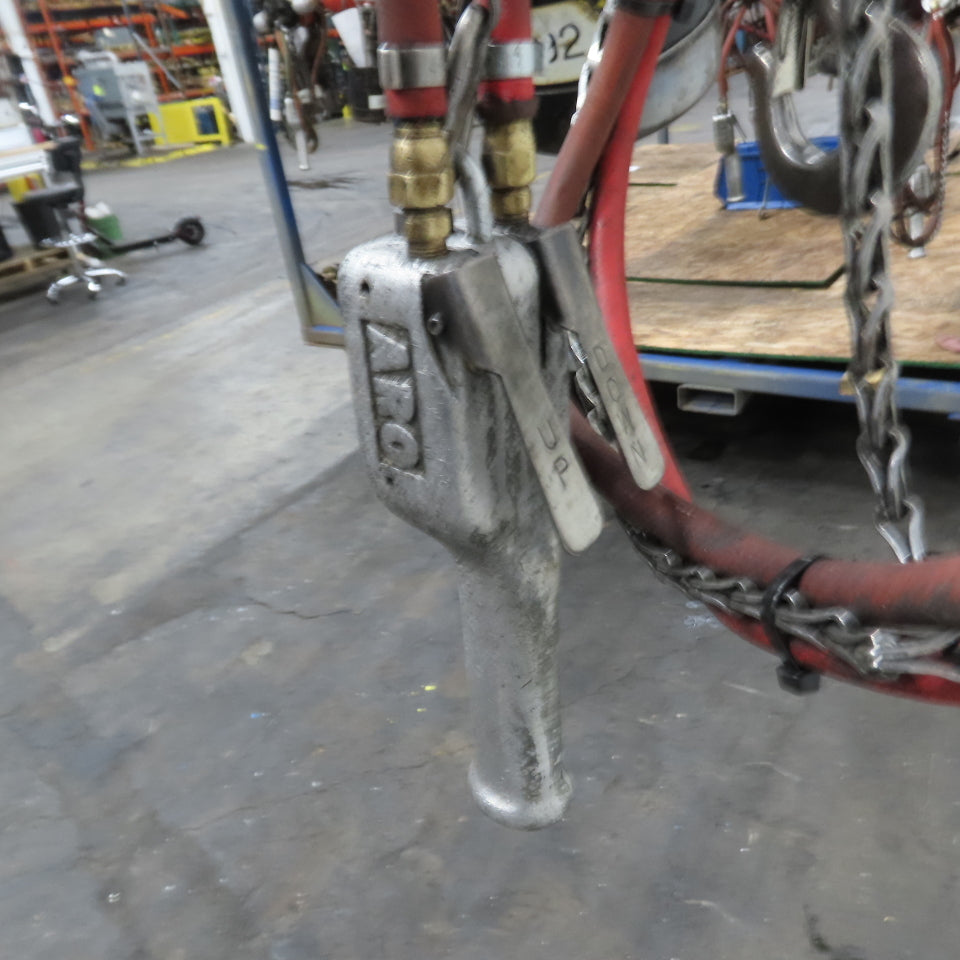 ARO 7756 CT 1/2 Ton 1000LB Air Pneumatic Chain Hoist 10' Lift W/ Pendant