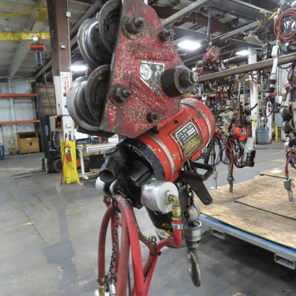 ARO 7756 CT 1/2 Ton 1000LB Air Pneumatic Chain Hoist 10' Lift W/ Pendant