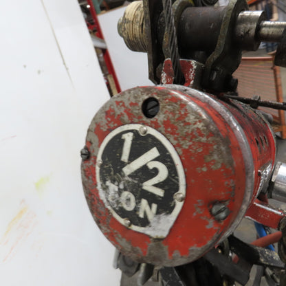 ARO 7718C 1/2 Ton 1000LB Air Pneumatic Chain Hoist 10' Lift W/ Pendant