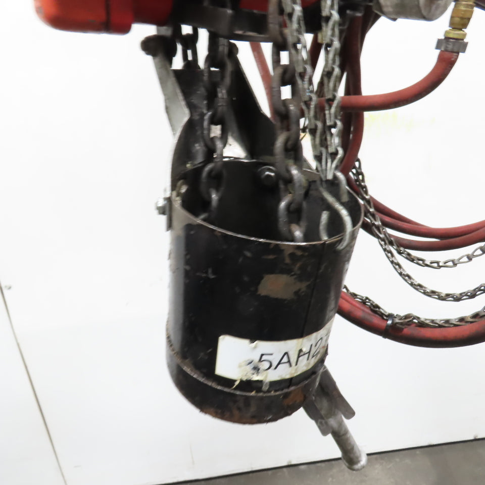 ARO 7756ET 1/2 Ton 1000LB Air Pneumatic Chain Hoist 15' Lift W/ Pendant
