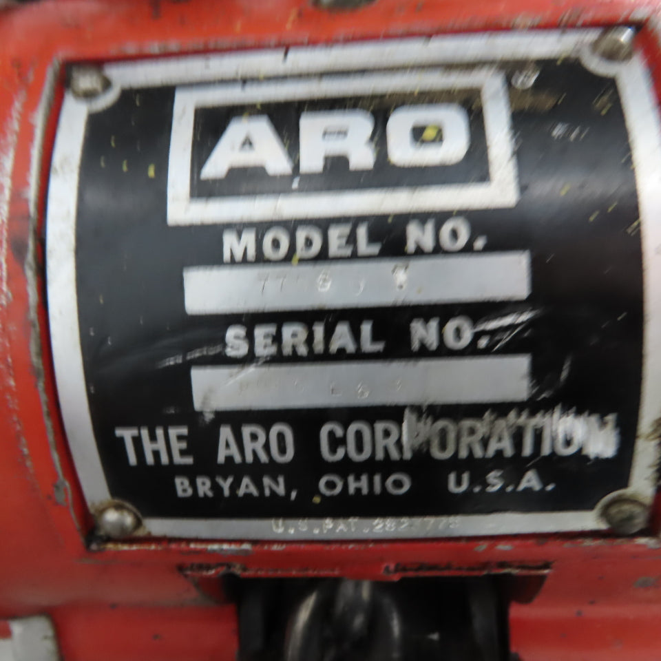 ARO 7756DT 1/2 Ton 1000LB Air Pneumatic Chain Hoist 12' Lift W/ Pendant