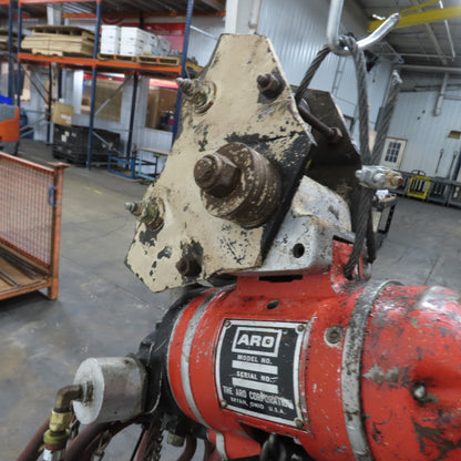 ARO 7756DT 1/2 Ton 1000LB Air Pneumatic Chain Hoist 12' Lift W/ Pendant