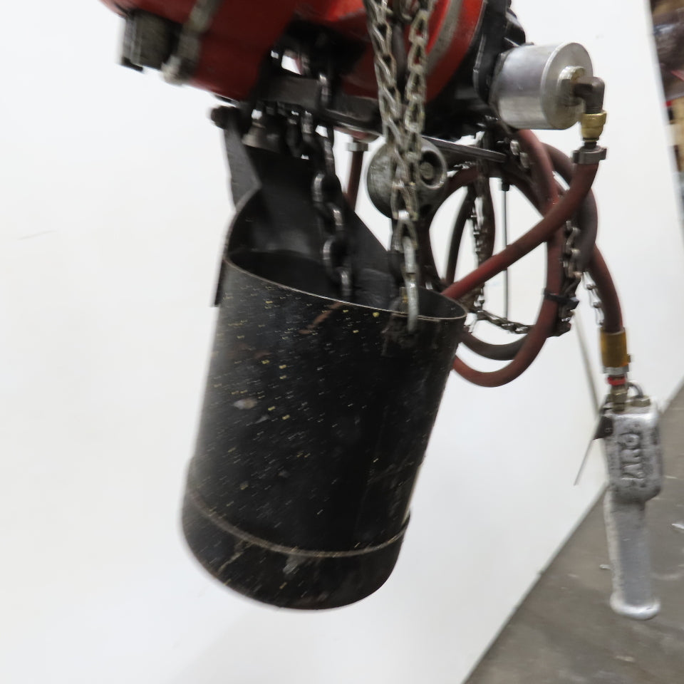 ARO 7756DT 1/2 Ton 1000LB Air Pneumatic Chain Hoist 12' Lift W/ Pendant