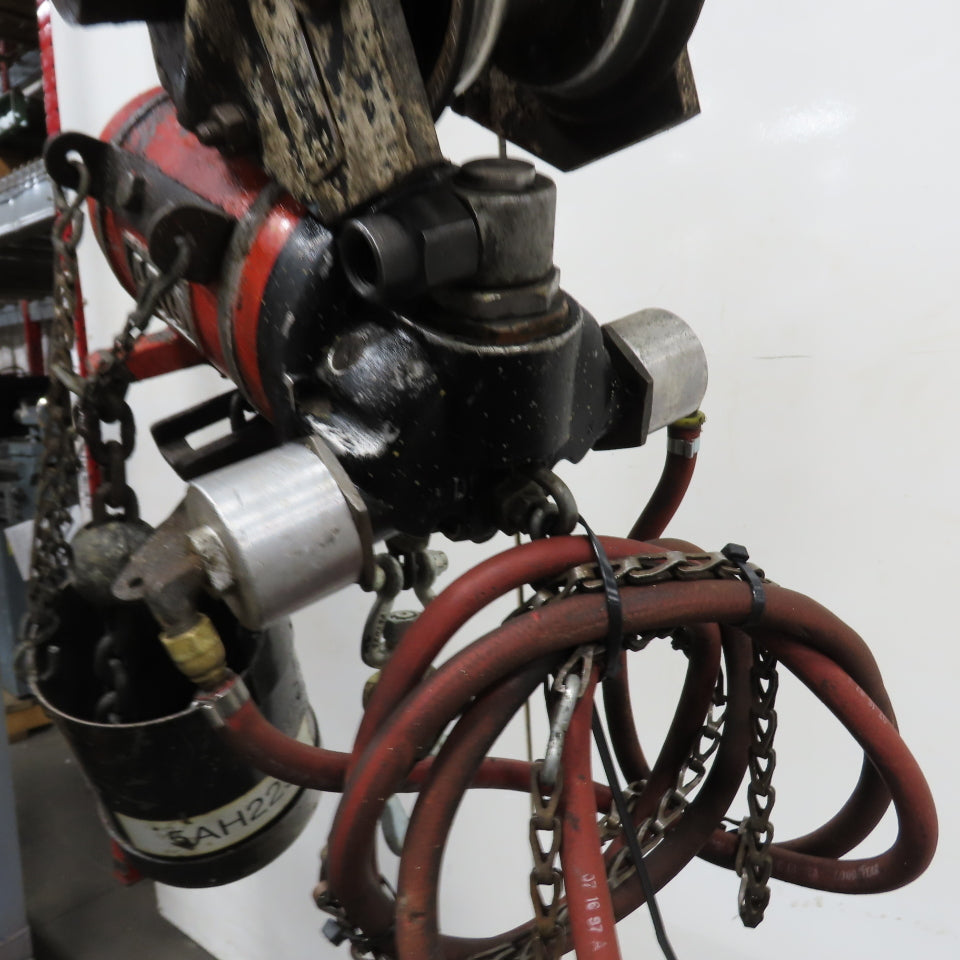 ARO 7756DT 1/2 Ton 1000LB Air Pneumatic Chain Hoist 12' Lift W/ Pendant