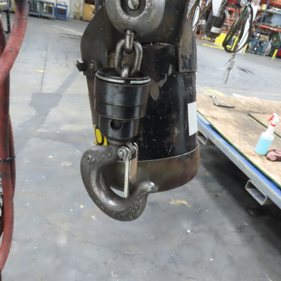ARO 7756DT 1/2 Ton 1000LB Air Pneumatic Chain Hoist 10' Lift W/ Pendant