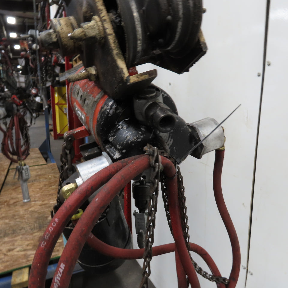 ARO 7756CT 1/2 Ton 1000LB Air Pneumatic Chain Hoist 12' Lift W/ Pendant