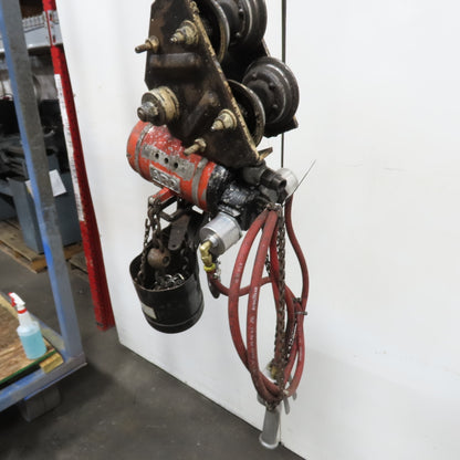 ARO 7756CT 1/2 Ton 1000LB Air Pneumatic Chain Hoist 12' Lift W/ Pendant