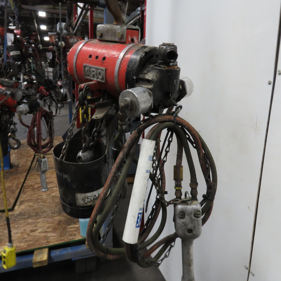 zzz zzz ARO 7756DT 1/2 Ton 1000LB Air Pneumatic Chain Hoist 12' Lift W/ Pendant