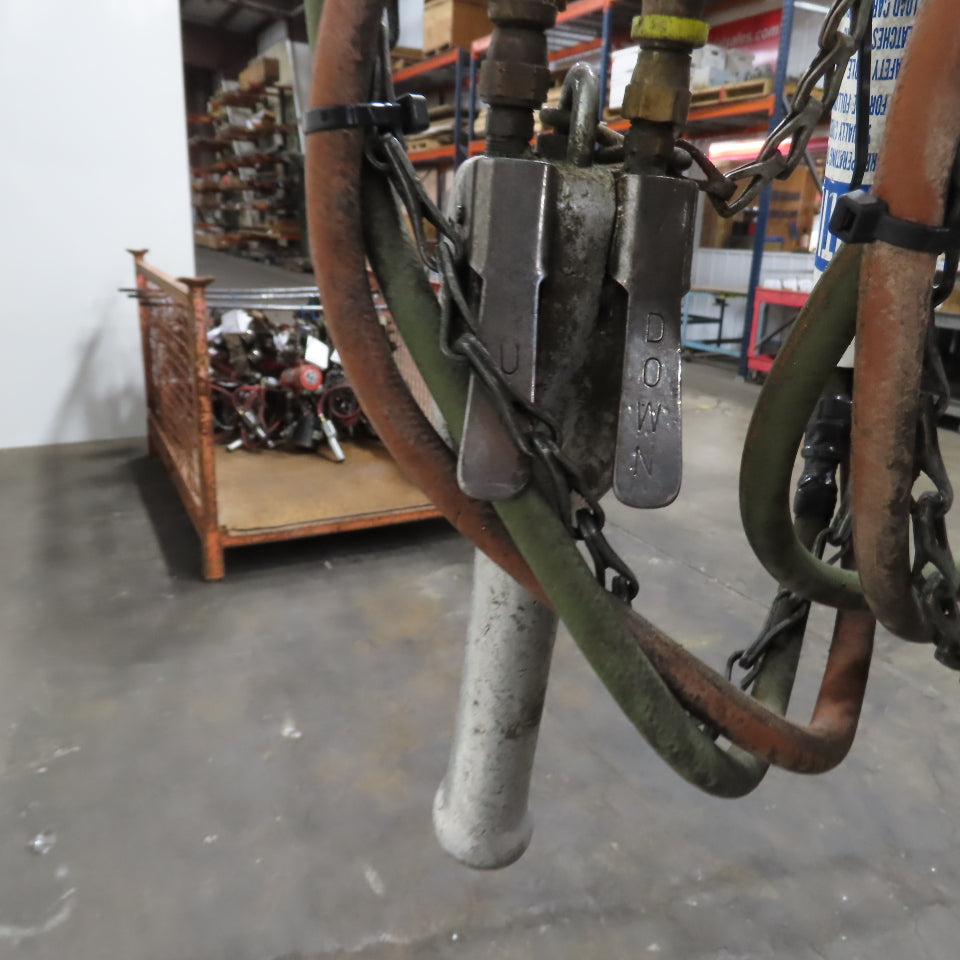 zzz zzz ARO 7756DT 1/2 Ton 1000LB Air Pneumatic Chain Hoist 12' Lift W/ Pendant