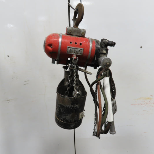 zzz zzz ARO 7756DT 1/2 Ton 1000LB Air Pneumatic Chain Hoist 12' Lift W/ Pendant