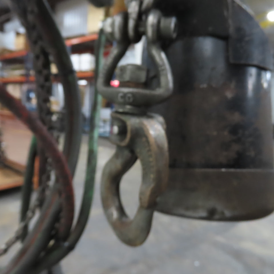 ARO 7758** 1/2 Ton 1000LB Air Pneumatic Chain Hoist 10' Lift W/ Pendant