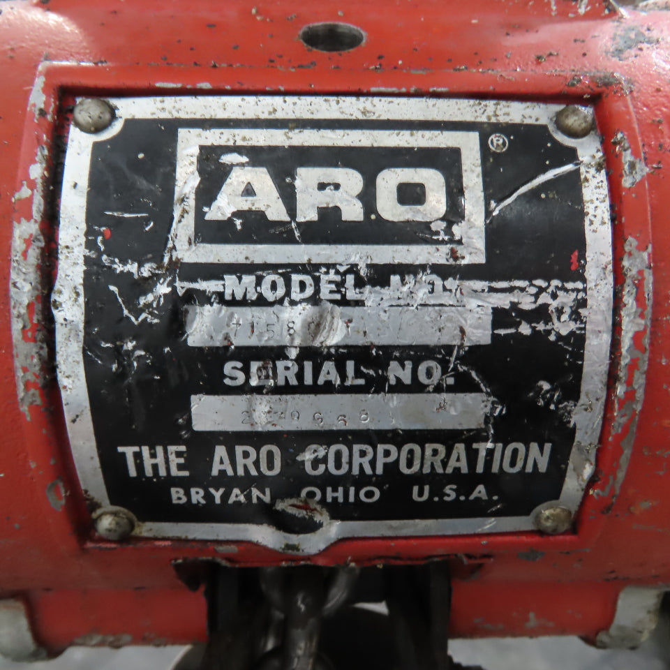 ARO 7758** 1/2 Ton 1000LB Air Pneumatic Chain Hoist 10' Lift W/ Pendant