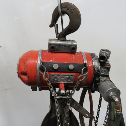 ARO 7758** 1/2 Ton 1000LB Air Pneumatic Chain Hoist 10' Lift W/ Pendant