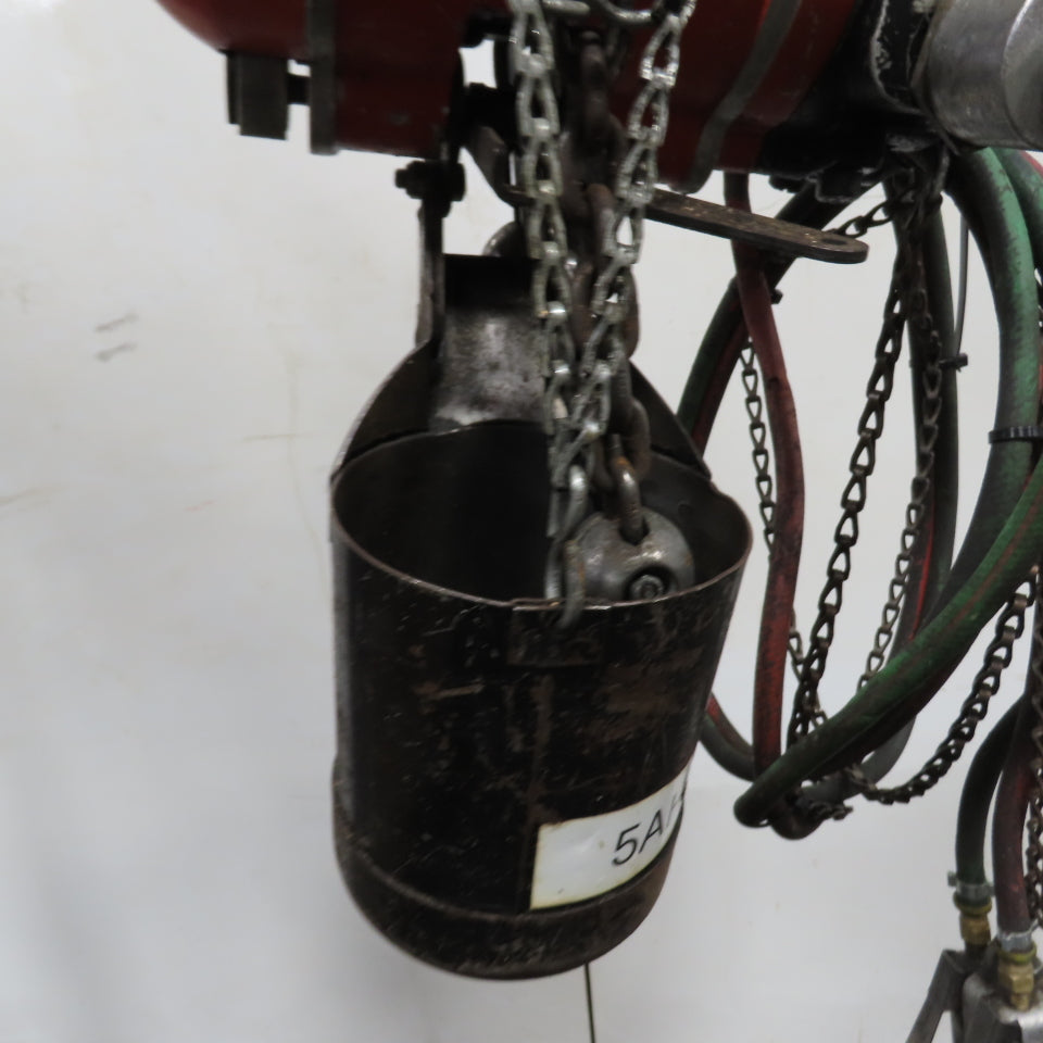 ARO 7758** 1/2 Ton 1000LB Air Pneumatic Chain Hoist 10' Lift W/ Pendant
