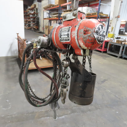 ARO 7758** 1/2 Ton 1000LB Air Pneumatic Chain Hoist 10' Lift W/ Pendant