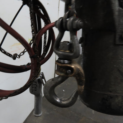 ARO 7756DT 1/2 Ton 1000LB Air Pneumatic Chain Hoist 10' Lift W/ Pendant