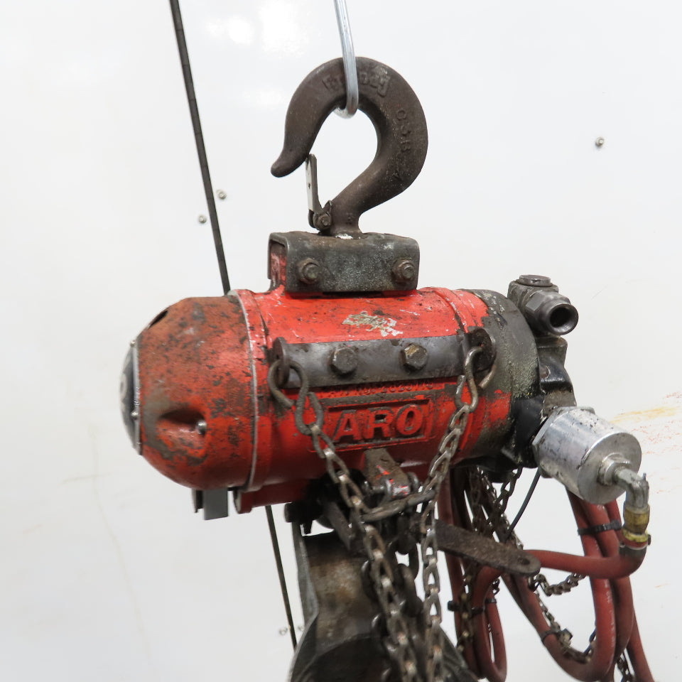 ARO 7756DT 1/2 Ton 1000LB Air Pneumatic Chain Hoist 10' Lift W/ Pendant