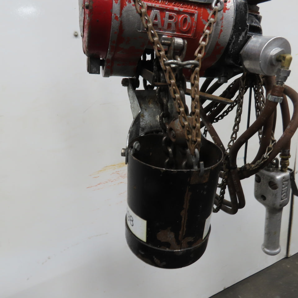 ARO 7756DT 1/2 Ton 1000LB Air Pneumatic Chain Hoist 10' Lift W/ Pendant