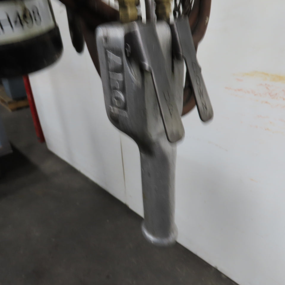 ARO 7756DT 1/2 Ton 1000LB Air Pneumatic Chain Hoist 10' Lift W/ Pendant