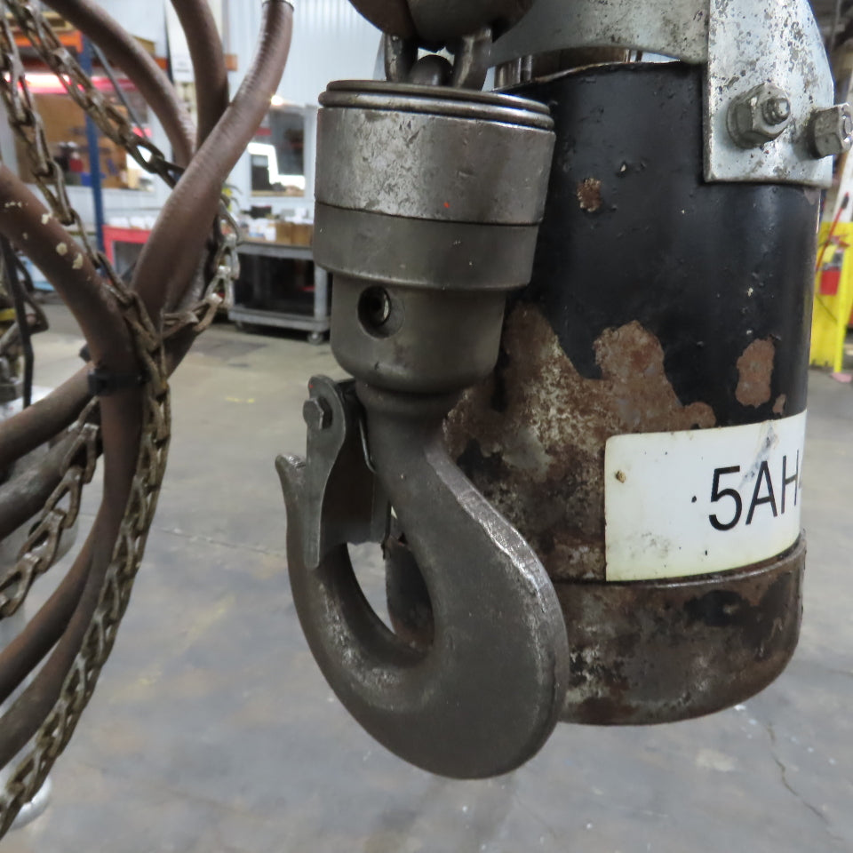 ARO 7756DT 1/2 Ton 1000LB Air Pneumatic Chain Hoist 10' Lift W/ Pendant