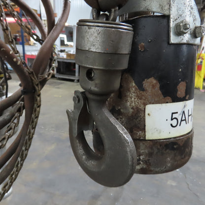ARO 7756DT 1/2 Ton 1000LB Air Pneumatic Chain Hoist 10' Lift W/ Pendant