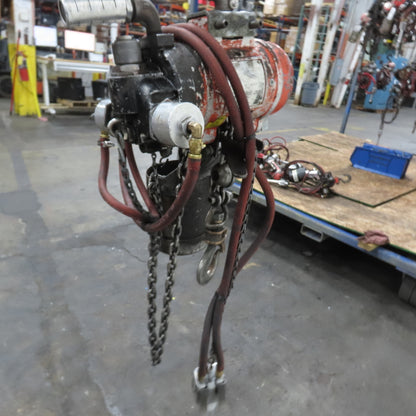 ARO 7756DT 1/2 Ton 1000LB Air Pneumatic Chain Hoist 10' Lift W/ Pendant