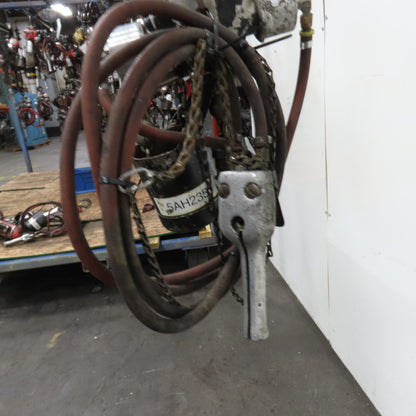 ARO 7756CT 1/2 Ton 1000LB Air Pneumatic Chain Hoist 10' Lift W/ Pendant