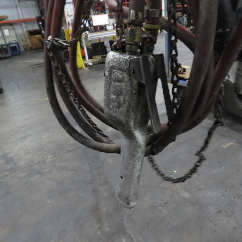 ARO 7756CT 1/2 Ton 1000LB Air Pneumatic Chain Hoist 10' Lift W/ Pendant
