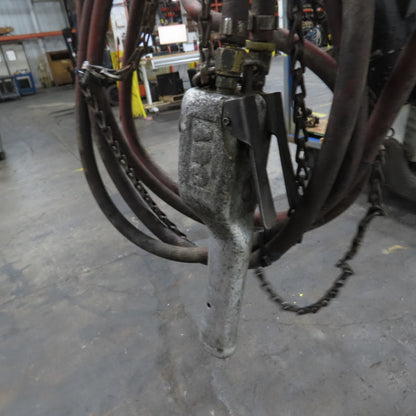 ARO 7756CT 1/2 Ton 1000LB Air Pneumatic Chain Hoist 10' Lift W/ Pendant