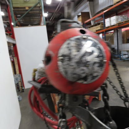 ARO 7756DT 1/2 Ton 1000LB Air Pneumatic Chain Hoist 10' Lift W/ Pendant