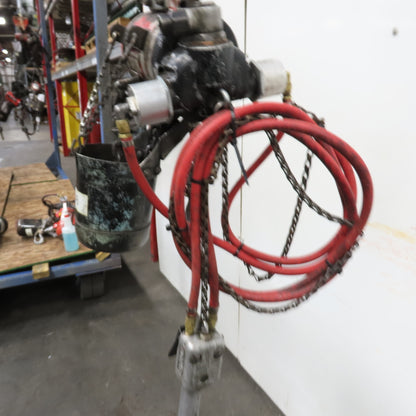 ARO 7756DT 1/2 Ton 1000LB Air Pneumatic Chain Hoist 10' Lift W/ Pendant
