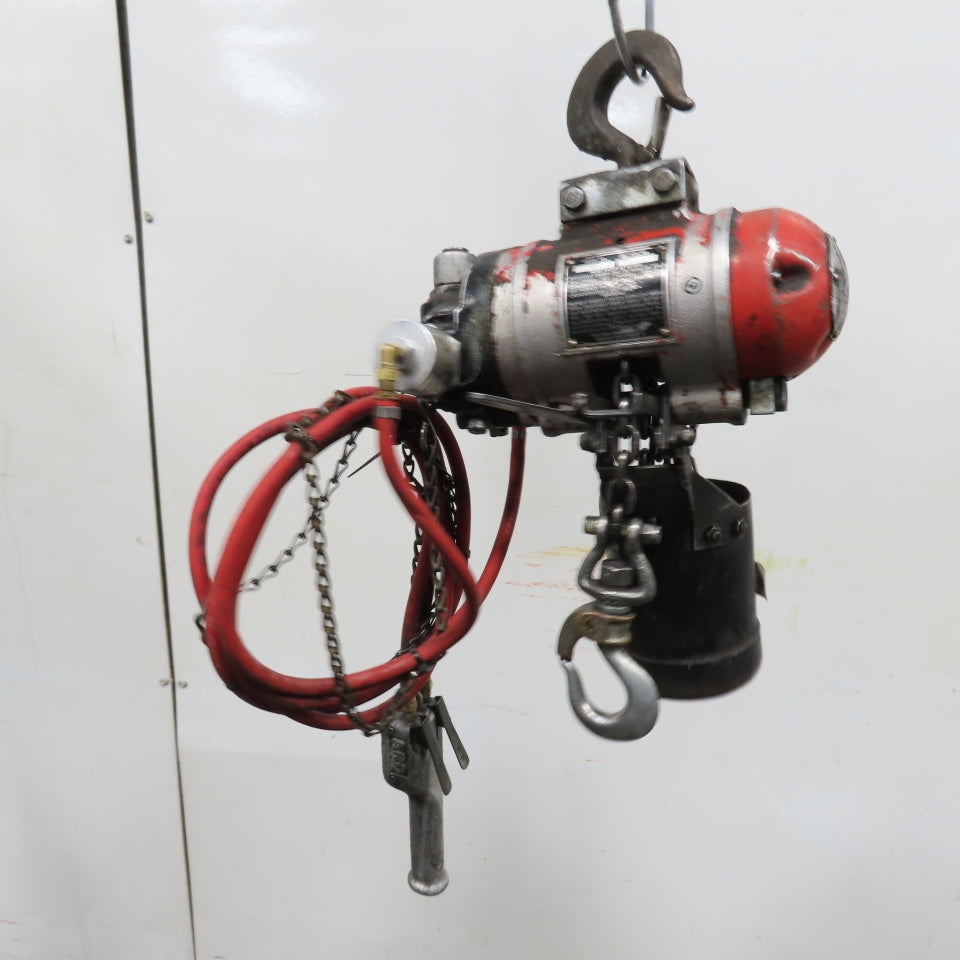 ARO 7756DT 1/2 Ton 1000LB Air Pneumatic Chain Hoist 10' Lift W/ Pendant