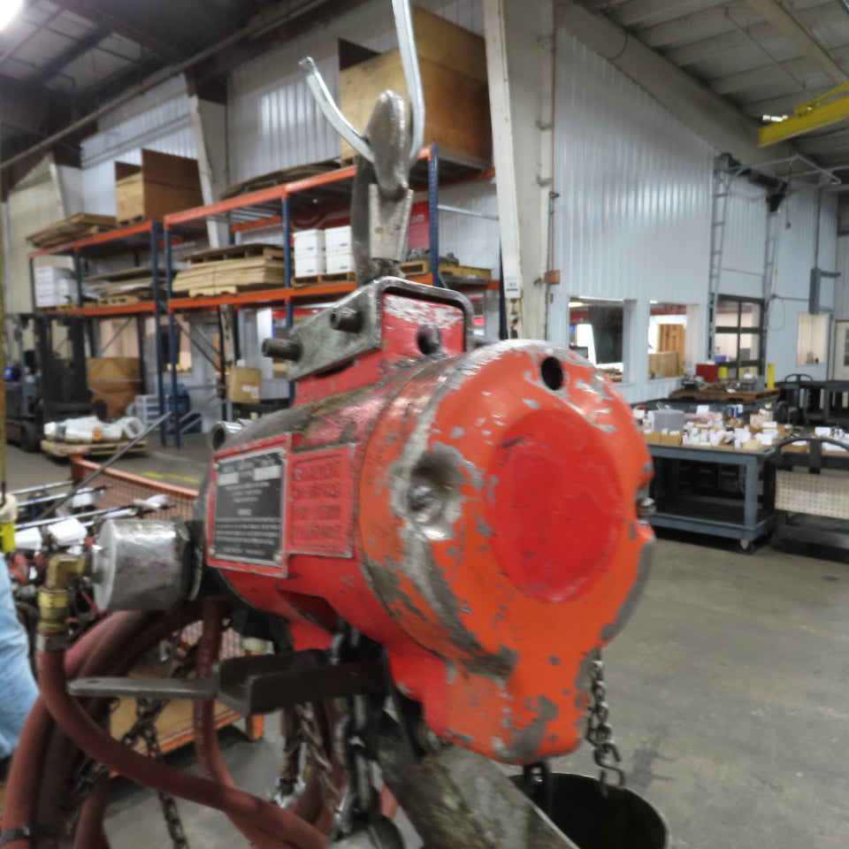 ARO 7756ET 1/2 Ton 1000LB Air Pneumatic Chain Hoist 10' Lift W/ Pendant