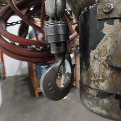ARO 7756ET 1/2 Ton 1000LB Air Pneumatic Chain Hoist 10' Lift W/ Pendant