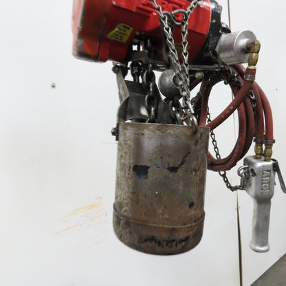 ARO 7756ET 1/2 Ton 1000LB Air Pneumatic Chain Hoist 10' Lift W/ Pendant