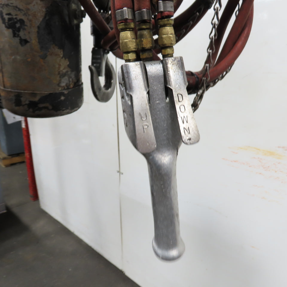 ARO 7756ET 1/2 Ton 1000LB Air Pneumatic Chain Hoist 10' Lift W/ Pendant