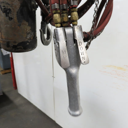 ARO 7756ET 1/2 Ton 1000LB Air Pneumatic Chain Hoist 10' Lift W/ Pendant